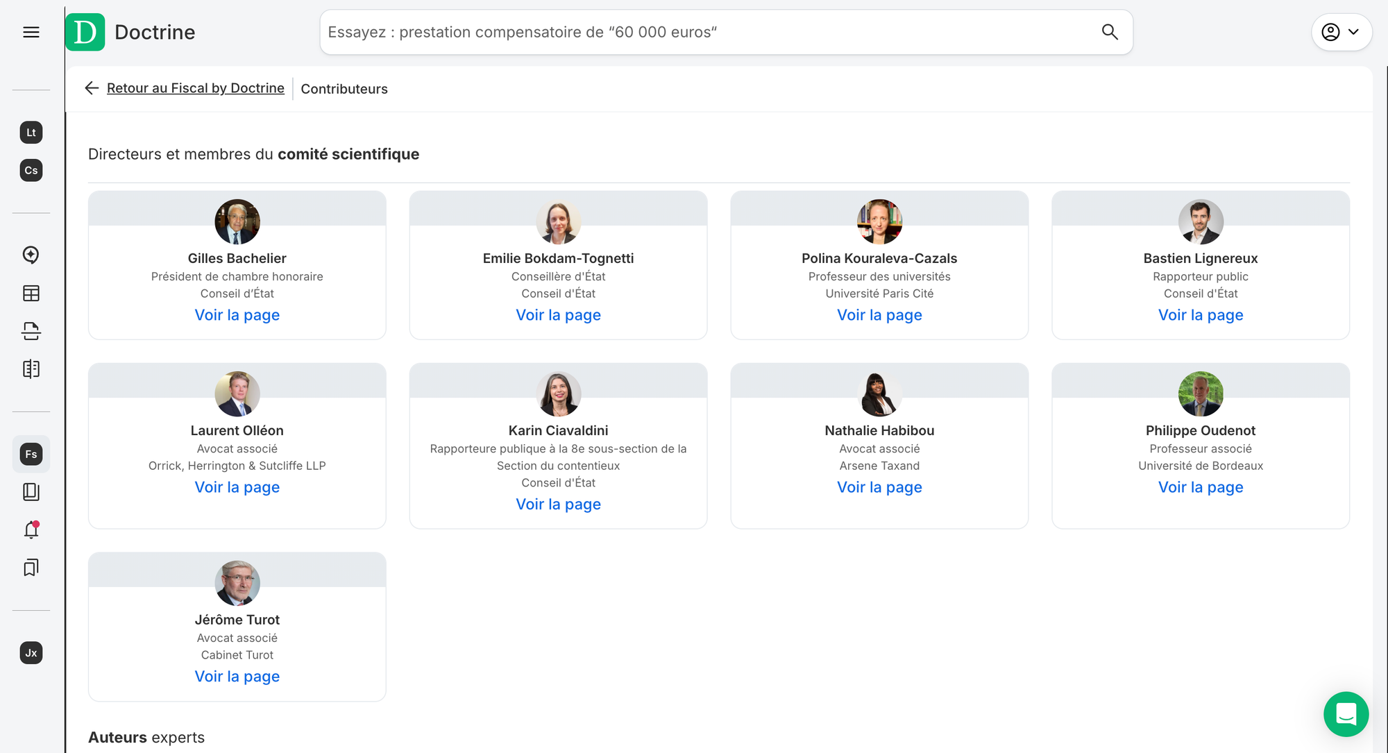comité scientifique encyclopedie fiscale