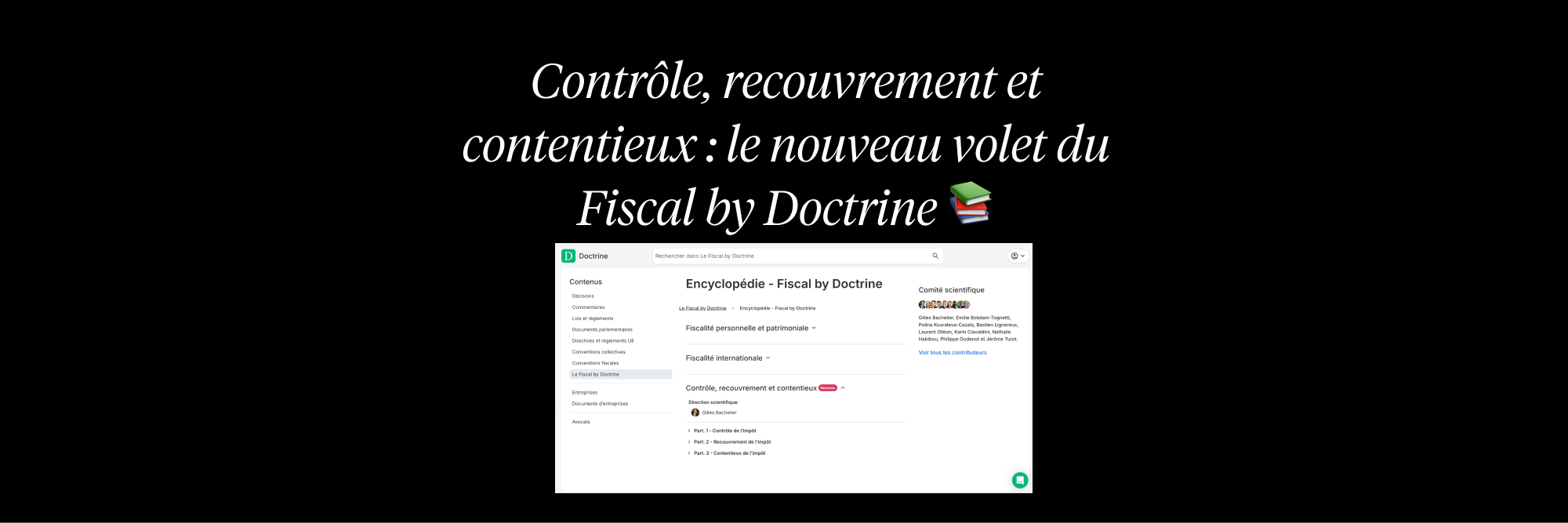 L’Encyclopédie fiscale s’enrichit d’un nouveau volet dédié au contrôle, au recouvrement et au contentieux